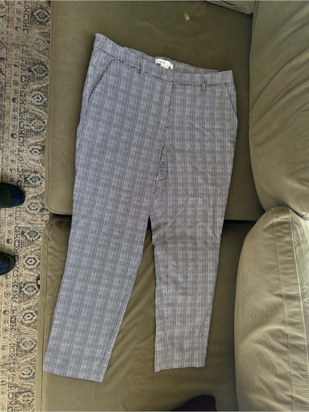 cleo Gray Plaid women’s Dress Pants